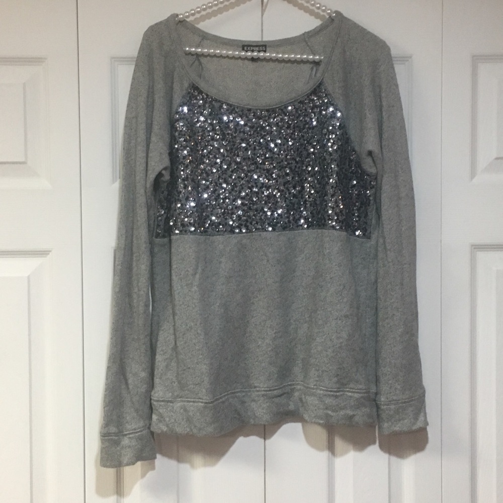 Express sequin sweater size medium women